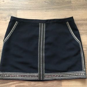 Metallic & Black Skirt